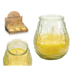 Vela Citronela Relieve Transparente Ibergarden 9X10CM (24 Unidades) Precio: 44.5000006. SKU: B1H2ANG6L8