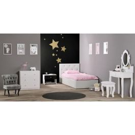 FINLANDEK FIN7033249 Cómoda para dormitorio TYYLIKÄS, estilo contemporáneo, decoración blanca, L 72 cm
