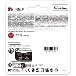 Kingston SDCG4/128GB Tarjeta MicroSDXC Canvas Go Plus de 128GB, Clase 10, U3, V30, A2 para Móviles, Drones y Cámaras Deportivas