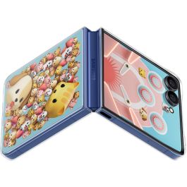 Samsung EF-ZF766CTEGWW Funda Flipsuit para Galaxy Z Flip7, Silicona Transparente, Compatible con 6.9"