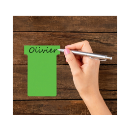 Nobo T-Card Ficha para Plannings de Cartulina 170 gr Color Verde Pack 100 Unidades