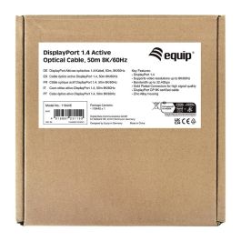 Equip Cable Displayport 1.4 AOC 119443 Macho-Macho 8K 60Hz 4K 120Hz HDR DSC 30 Metros Negro