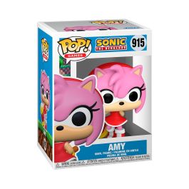 Funko 70582 Pop! Figura de Vinilo Amy Rose Sonic The Hedgehog 9cm, con su característico martillo, ideal para coleccionistas de SEGA Funko 70582 Pop! Figura de Vinilo Amy Rose Sonic The Hedgehog 9cm, con su característico martillo, ideal para coleccionistas de SEGA
