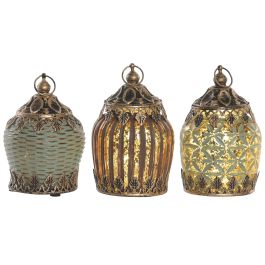 DKD Home Decor Decoracion Luminosa Arabe Verde Marron 8 x 13 x 8 cm (6 Unidades) Led Cristal Precio: 27.50000033. SKU: B1DPTW7LA9