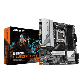 GIGABYTE B650M GAMING PLUS WiFi Placa Base AMD B650 Socket AM5 micro ATX DDR5 8000MHz WiFi 6E 2.5GbE LAN PCIe 4.0 M.2 Precio: 143.79000031. SKU: B1G4LQ9SGB