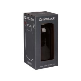 Giftdecor Jarron Cristal Liso Oro Pequeño Antracita 11.5x24x11.5 cm (Set de 6)