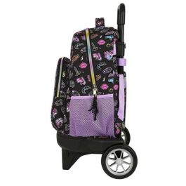 Mochila Escolar con Ruedas Monster High Creep Negro 33 X 45 X 22 cm