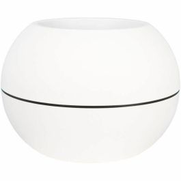 Jardinera redonda RIVIERA GRANIT BOULE - Plástico - Diámetro 40 cm - Blanco