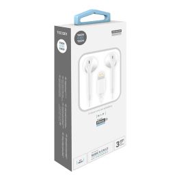 Auriculares Tech-One-Tech Hip De Boton Con Conector Lightning Microfono Integrado Blanco Precio: 6.89999959. SKU: B17HAL5YCW