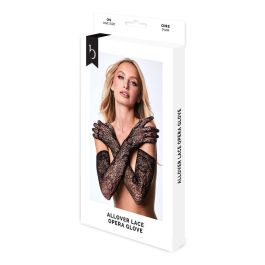 Guantes Baci Lingerie Allover Lace Opera Negro Precio: 32.95000005. SKU: B14MGEQN33