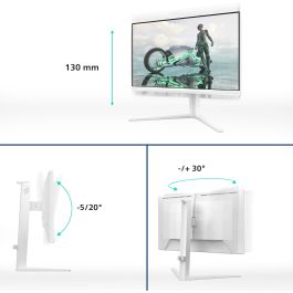 Philips Monitor Gaming 27M2N3201A, 27 pulgadas, Full HD, IPS, 1 ms, Blanco