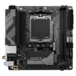 Gigabyte A620I AX Placa Base AMD A620 Socket AM5 Mini ITX, Compatible con AMD Ryzen 7000, DDR5, Wi-Fi 6E, HDMI 2.1, DisplayPort 1.4, 4096x2160 Pixeles Gigabyte A620I AX Placa Base AMD A620 Socket AM5 Mini ITX, Compatible con AMD Ryzen 7000, DDR5, Wi-Fi 6E, HDMI 2.1, DisplayPort 1.4, 4096x2160 Pixeles