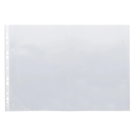 Q-connect Funda Multitaladro Din A3 Apaisada Cristal 80 Micras con Apertura Superior Bolsa 10 Unidades
