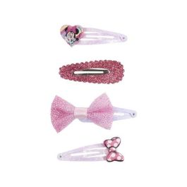 Accesorios pelo clips 4 piezas minnie 6.5 x 12.5 x 1.0 cm