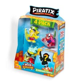 Magic Box Figura Piratix Crazy Jungle Pack 4 unidades sorpresa 13.8x10x5 cm modelos surtidos