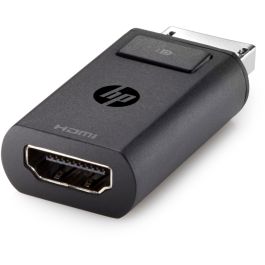 HP Adaptador DisplayPort a HDMI 1.4 Macho a Hembra, Cable de Video Negro para Monitores y Proyectores
