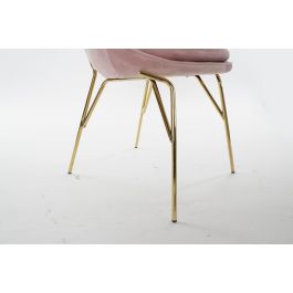 DKD Home Decor Silla Glam Rosa 60 x 85 x 60 cm