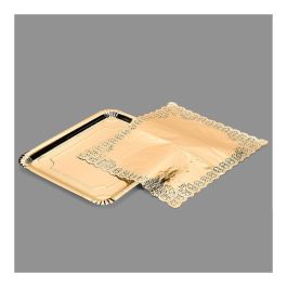 Best Products Bandeja rectangular con blonda oro 31x38cm Precio: 1.79000019. SKU: S7908935