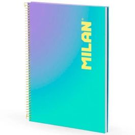 Milan Cuaderno Espiral A4 90 Hojas 95 gr Cuadrícula 5x5 Tapa Dura Colección Sunset Turquesa Precio: 3.9204. SKU: B19JWHKAVF
