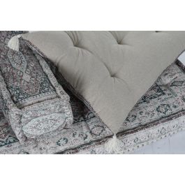 DKD Home Decor Sillón Verde Algodón Colección Lahaul Acabado Desgastado 76 x 65 x 155 cm Set de 4 piezas