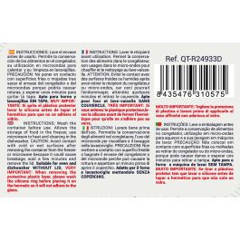 Inde Fiambrera Rectangular Hermética de 23x17.5 cm con Capacidad de 1.8 Litros - Almacenamiento Óptimo (6 Unidades)