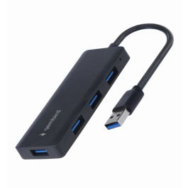 GEMBIRD UHB-U3P4-03 Base para Portátil y Replicador de Puertos Alámbrico USB 3.2 Gen 1 Type-A Negro Precio: 9.5000004. SKU: B199Z375PF