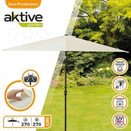 Sombrilla Aktive 270 x 259 x 270 cm Acero Aluminio Crema Sombrilla Aktive 270 x 259 x 270 cm Acero Aluminio Crema