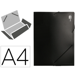 Liderpapel Carpeta Portadocumentos 36905 Polipropileno Din A4 Negra Lomo 50 mm con Cierre de Gomas y 2 Bolsillos para CD Precio: 3.99000041. SKU: B1KKYA6LZ8