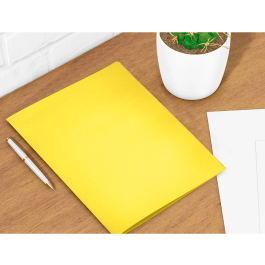 Liderpapel Subcarpeta Folio Amarillo Intenso 180g/m2