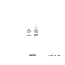 Edm Embellecedor Latón Roscado Liso 12 mm Pulido Pack 4 Unidades