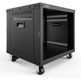 Digitus Rack para Equipos Universal de 19 pulgadas, con Ruedas, 8U, 136kg, Acero Negro