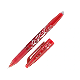 Pilot Bolígrafo Tinta Borrable Frixion Ball 0.7 Rojo con Grip Antifatiga