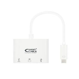 Adaptador USB-C a HDMI NANOCABLE 10.16.4302 Full HD (15 cm) Blanco (1 unidad)