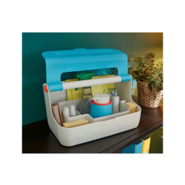 Leitz Caja de Almacenamiento Portátil Cosy con Asa, ABS Azul