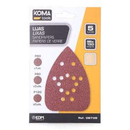 Set 5 lijas para lijadora tipo mouse 08753 koma tools Precio: 1.5900005. SKU: S7903567