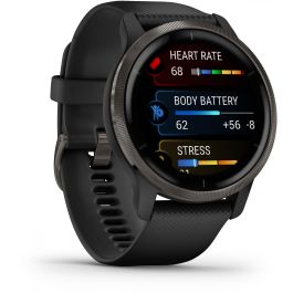 Garmin Venu 2 Smartwatch GPS 45mm, Reloj Inteligente Fitness con Música, Pagos y Monitor de Salud, Color Negro