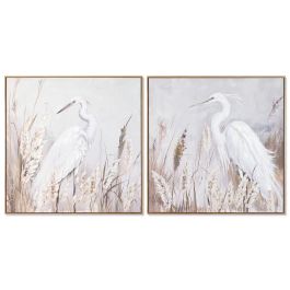 Cuadro Oriental DKD Home Decor Blanco Gris 3.5 x 80 x 80 cm (2 Unidades) Precio: 89.49999982. SKU: B1EXL827PN
