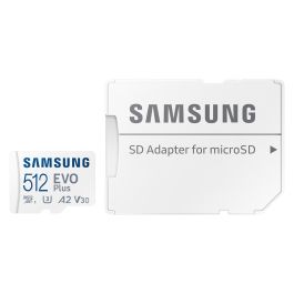 Samsung Tarjeta Memoria MicroSDXC EVO Plus 512 GB MB-MC512S, UHS-I U3, V30, A2, Lectura 160MB/s, Escritura 120MB/s