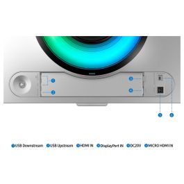 Samsung Odyssey G9 S49CG934SU 124cm/49" 5120x1440 Dual QHD OLED 240Hz Curvo DisplayHDR400 0,03ms DP MicroHDMI HDMI Altavoces Plata