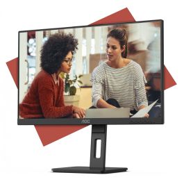 AOC 27E3QAF Monitor Profesional 27" Full HD IPS 75Hz Regulable Altura, Inclinación, Giro y Pivot Negro
