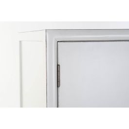 DKD Home Decor Armario Oriental Kamakura Blanco Dorado 120 x 50 x 175 cm Álamo Metal