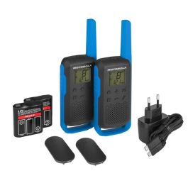 Motorola Walkie Talkie T62 PMR446 Azul con 16 Canales y Manos Libres Recargable USB Precio: 64.49999985. SKU: S6502678