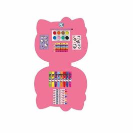 Cerdá Set de Papelería Coloreable Hello Kitty para Niños, en Caja, Medidas 27x20x5 cm, Edad +3 Años, Color Blanco