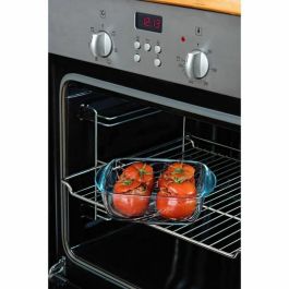 Pyrex PYR3426470284530 Set 3 Fiambreras Cook & Heat Vidrio Cuadradas con Tapa y Válvulas de Vapor para Microondas 1 L