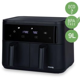 Hkoenig HKO1726498923207 Freidora sin Aceite FRY900 Doble Tanque 9 L (2x 4.5 L) 2400W con 8 Programas de Cocción
