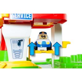 Juego construcción estación de bomberos con coche electrónico, luz y sonido 53x31x31 cms Juego construcción estación de bomberos con coche electrónico, luz y sonido 53x31x31 cms