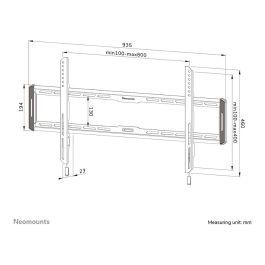 Soporte TV Neomounts WL30-550BL18 43" 86" 70 Kg