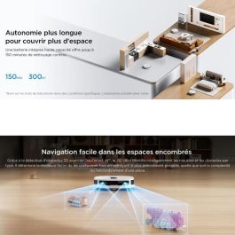 Eureka EUR1744338427047 Robot Aspirador J12 Ultra 5000 Pa Visión Nocturna 180 min Autonomía Blanco