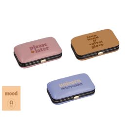 DKD Home Decor Set Manicura Moderno 5 Piezas Colores Surtidos Rosa Palo, Lila, Beige, PU Inox, 6.5x2x11 cm - Pack de 24 Unidades Precio: 40.1478. SKU: B19TQEXH9B