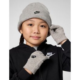 Gorro y Guantes Nike Club Gris (Talla única)